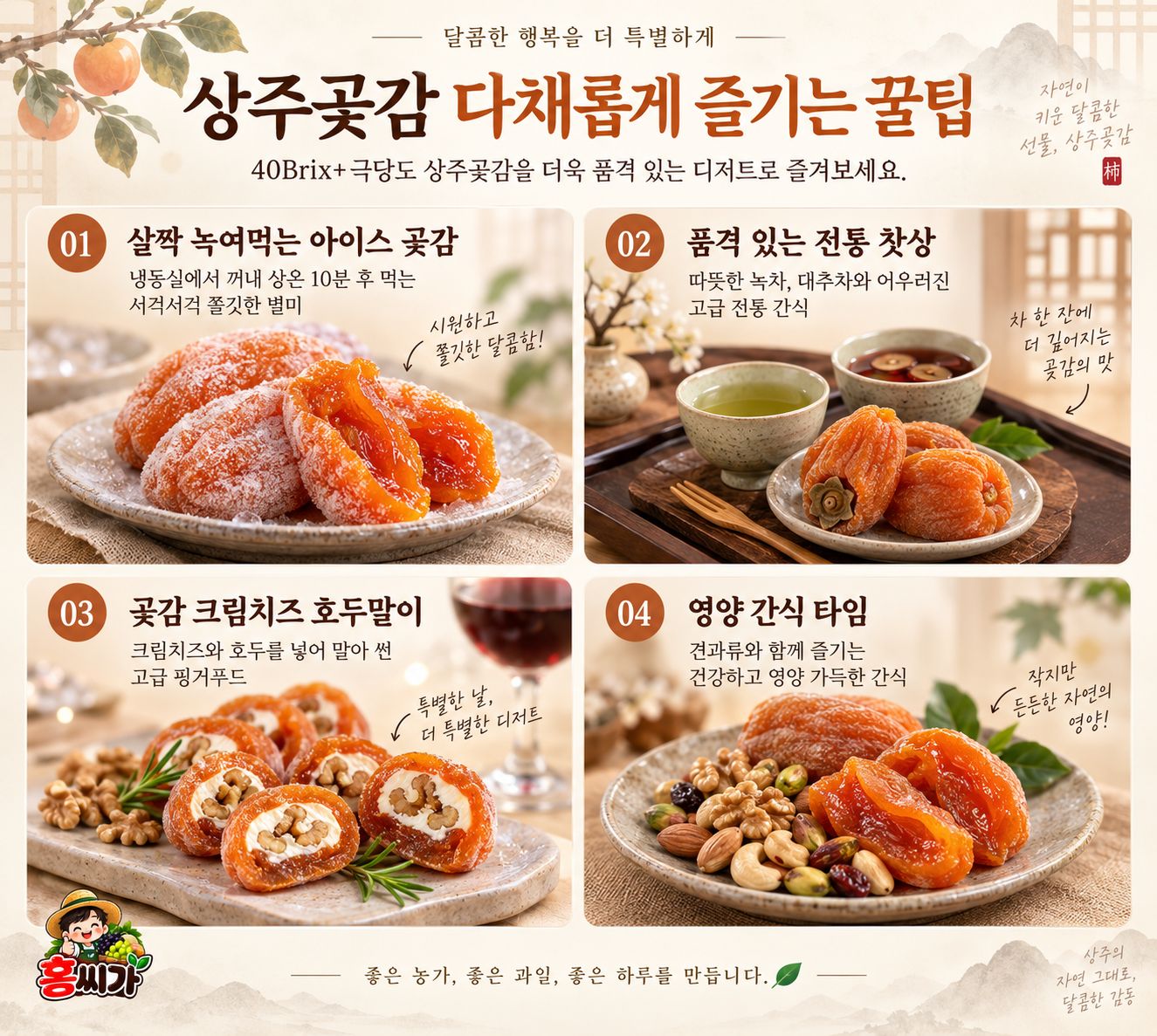 40Brix+ 극당도 전통 상주곶감 선물세트 상세 사진