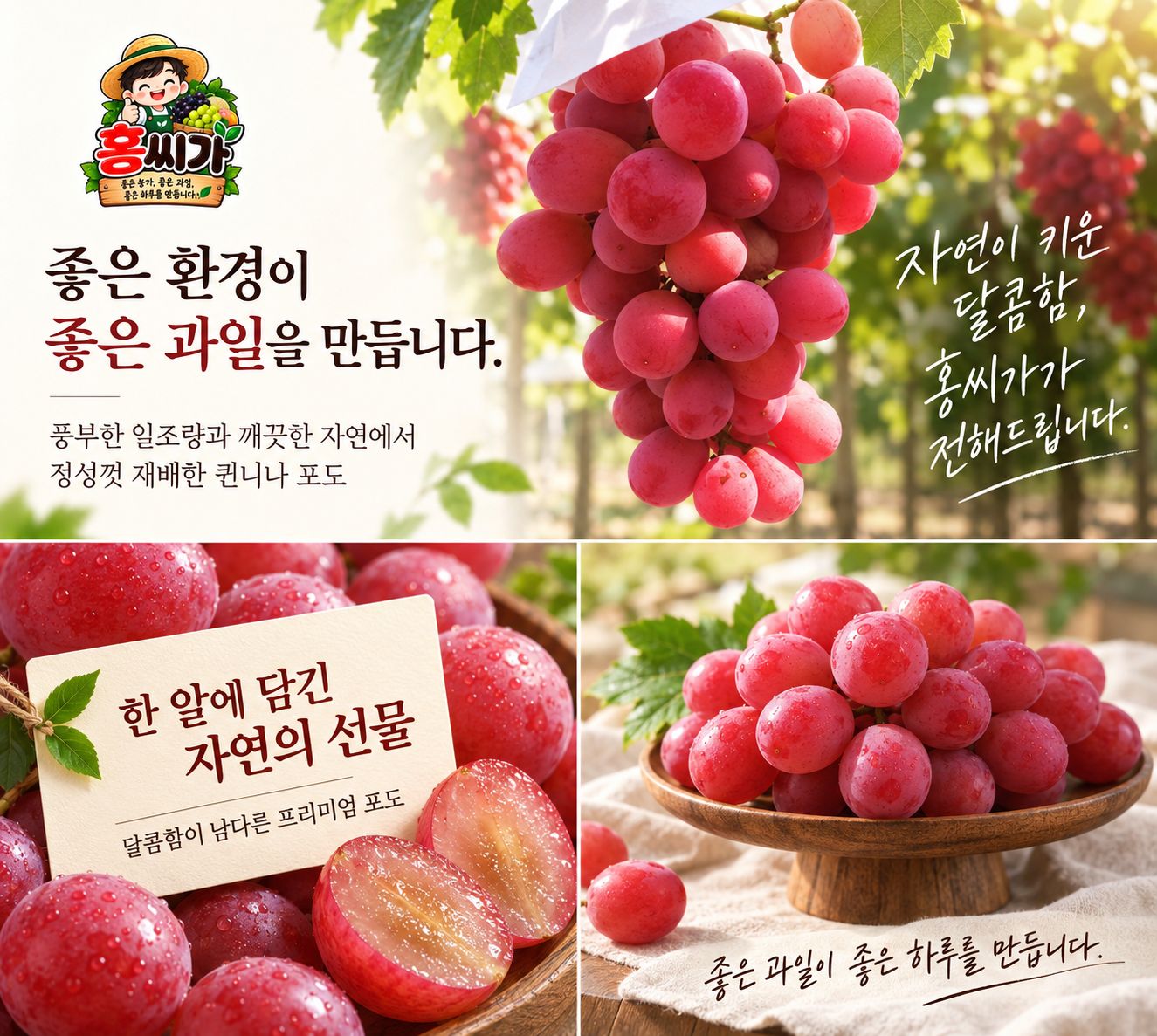여왕의 포도 씨 없는 프리미엄 퀸니나 2kg 상세 사진