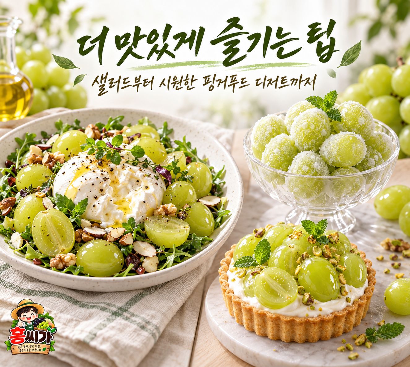 미국산 고당도 씨없는 청포도 상세 사진
