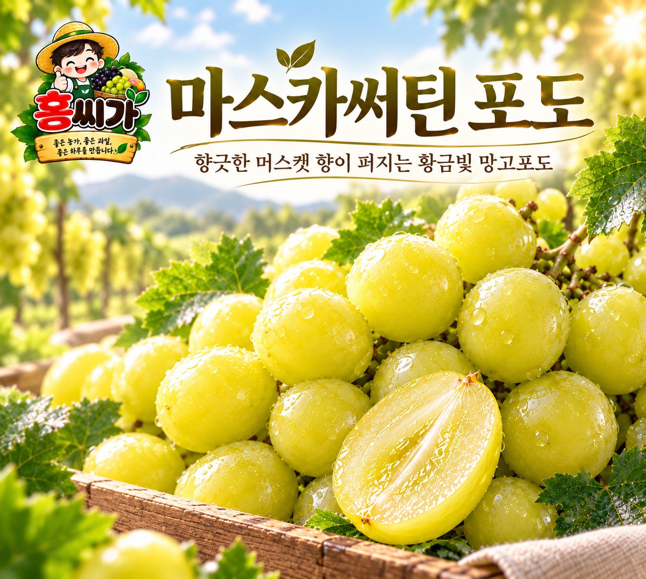 샤인머스캣을 뛰어넘는 18Brix+ 마스카써틴 2kg 상세 사진