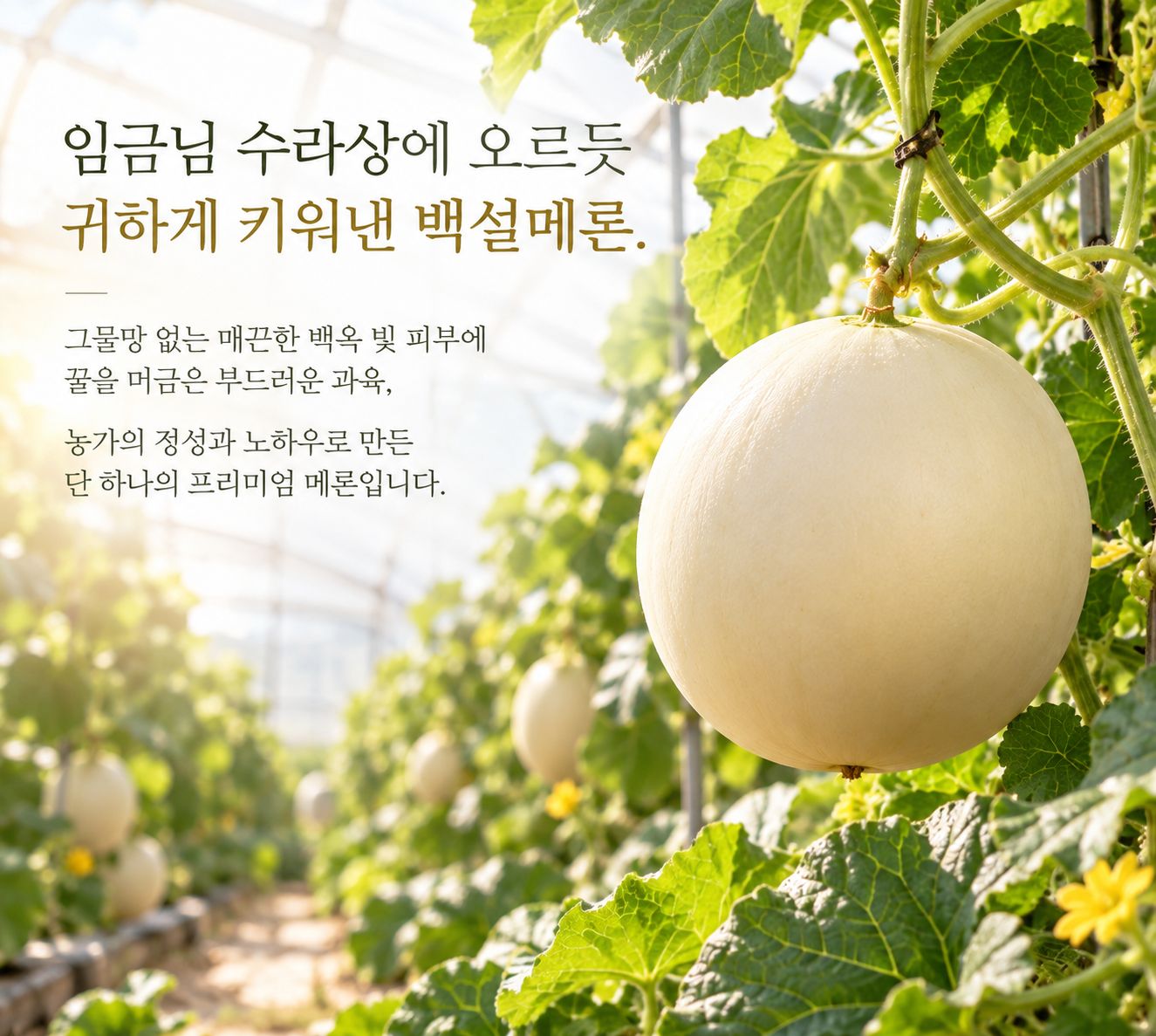 고당도 백설 메론 (수신메론/설향메론) 상세 사진