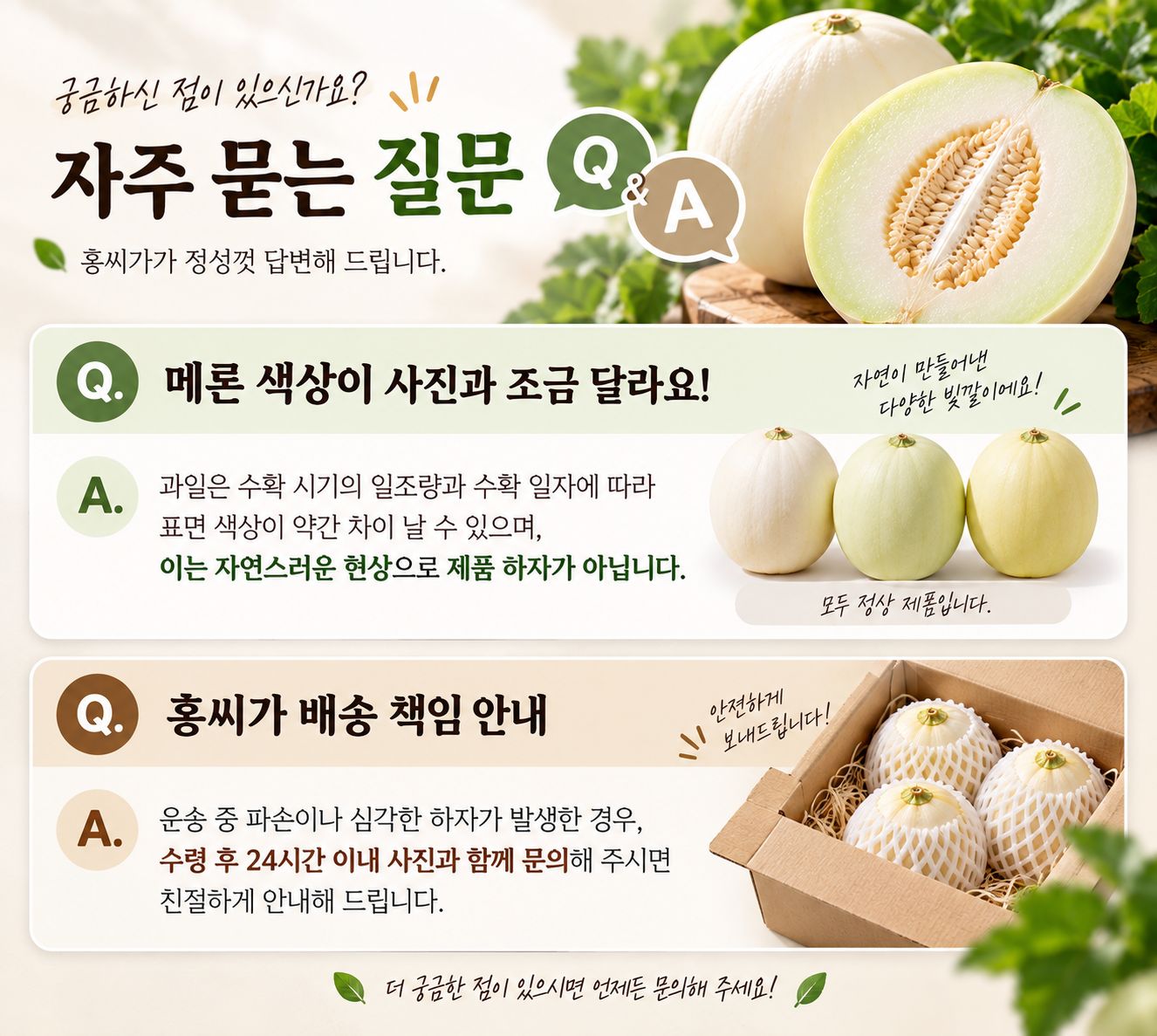 고당도 백설 메론 (수신메론/설향메론) 상세 사진
