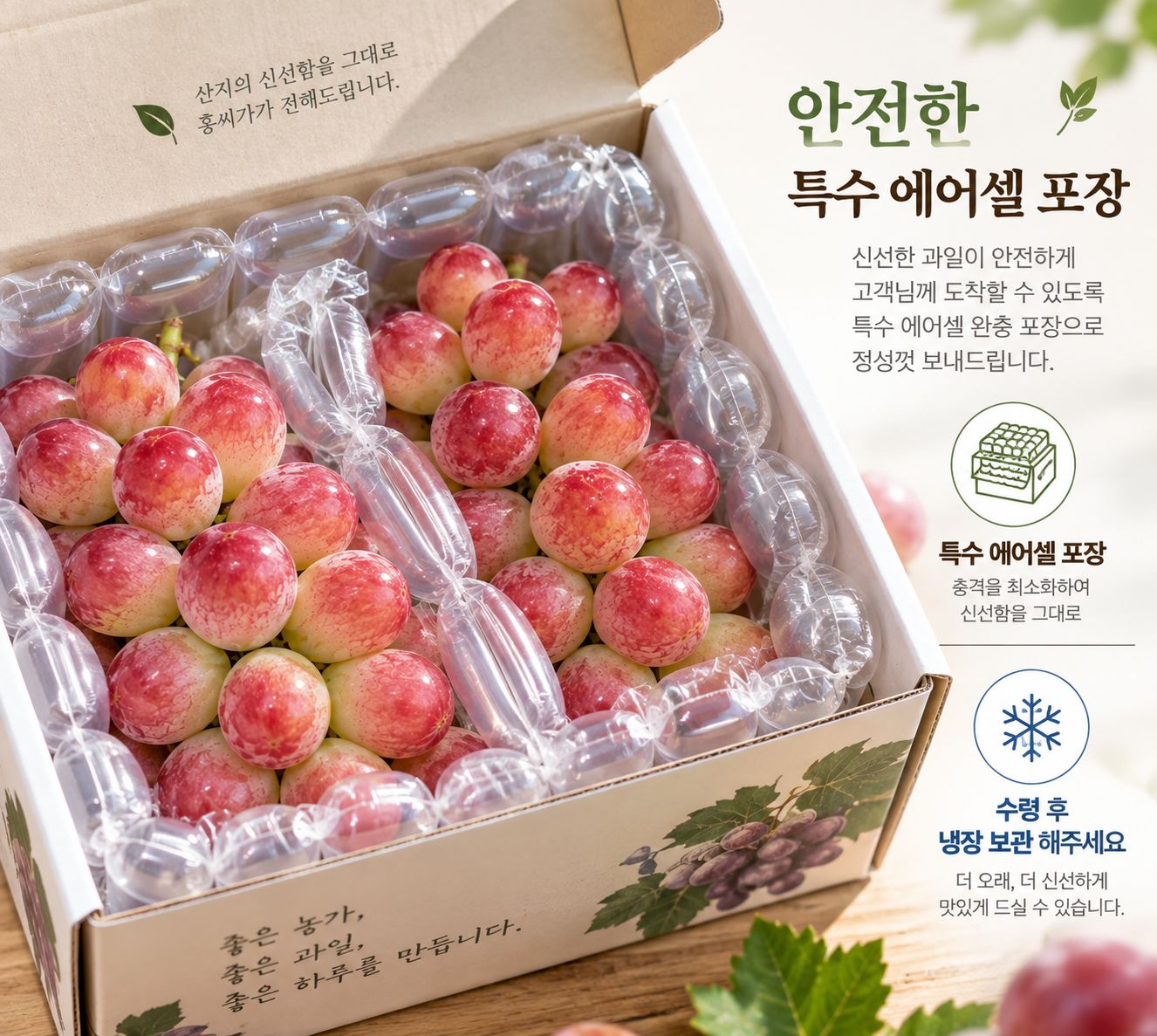 국내산 고당도 신품종 포도 써니돌체 SNS에서 난리난 사과포도 상세 사진