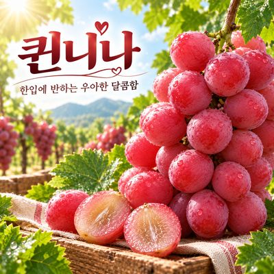 여왕의 포도 씨 없는 프리미엄 퀸니나 2kg