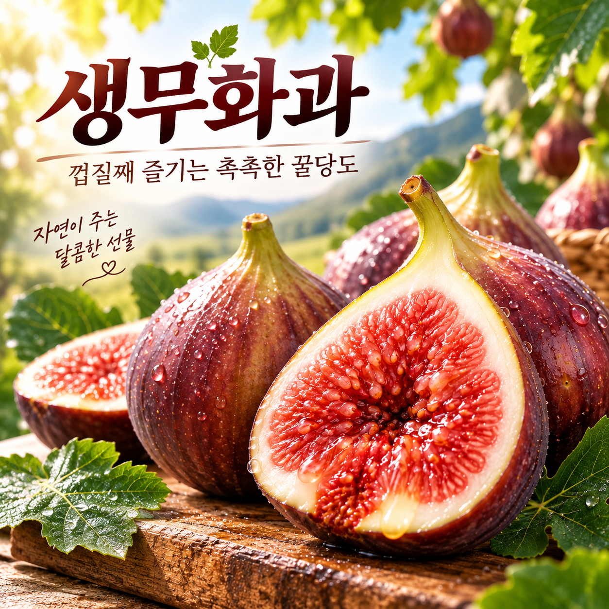 [달콤 촉촉 당도선별] 12~15Brix+ 꿀이 뚝뚝 프리미엄 생무화과