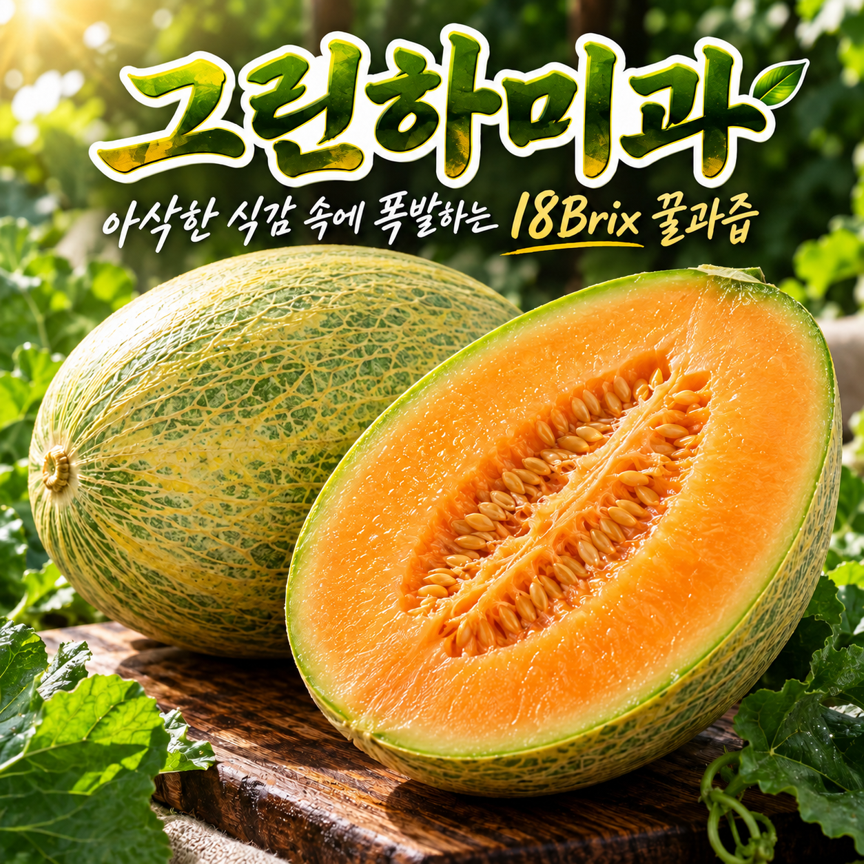 홍씨가 고당도 아삭 그린하미과 멜론