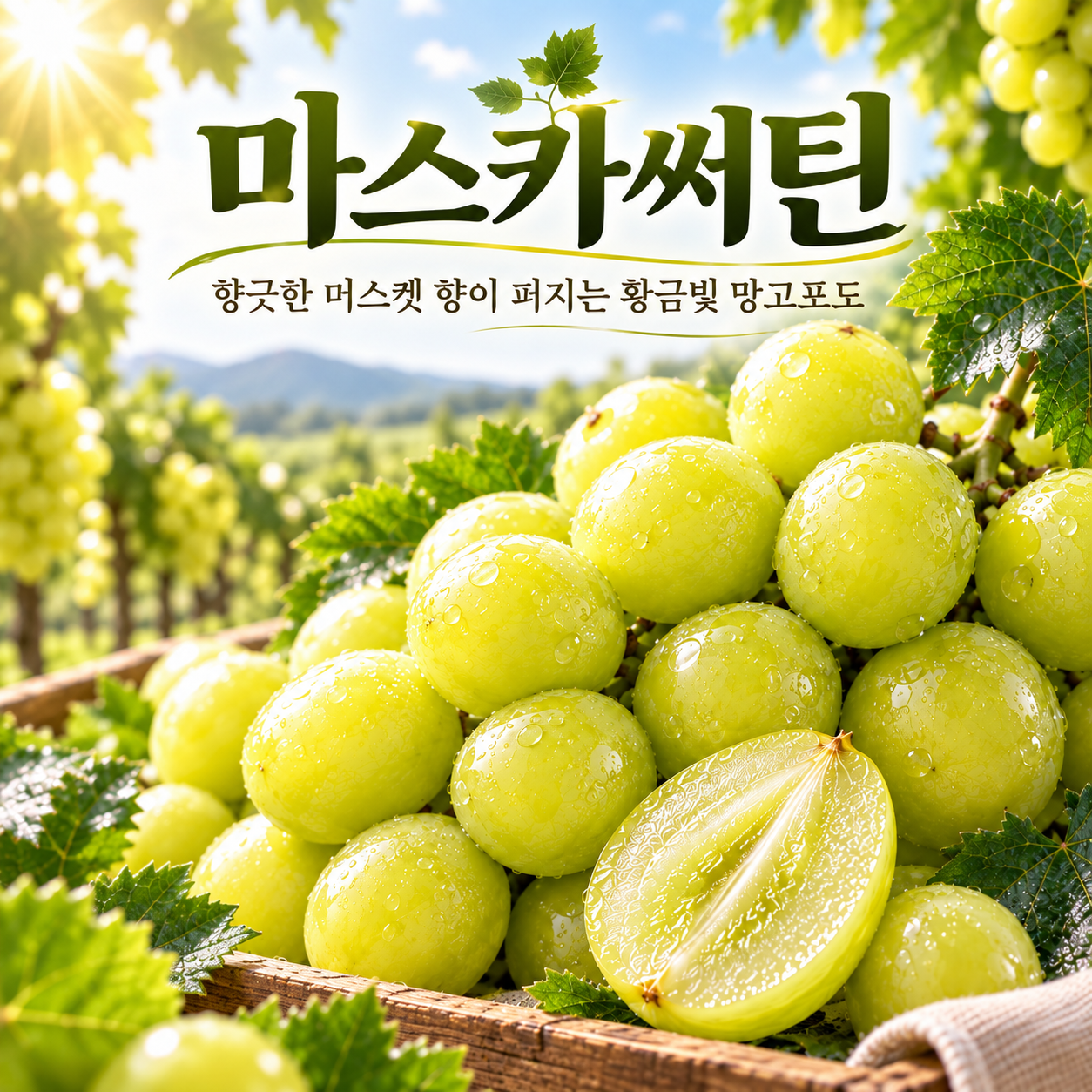 샤인머스캣을 뛰어넘는 18Brix+ 마스카써틴 2kg