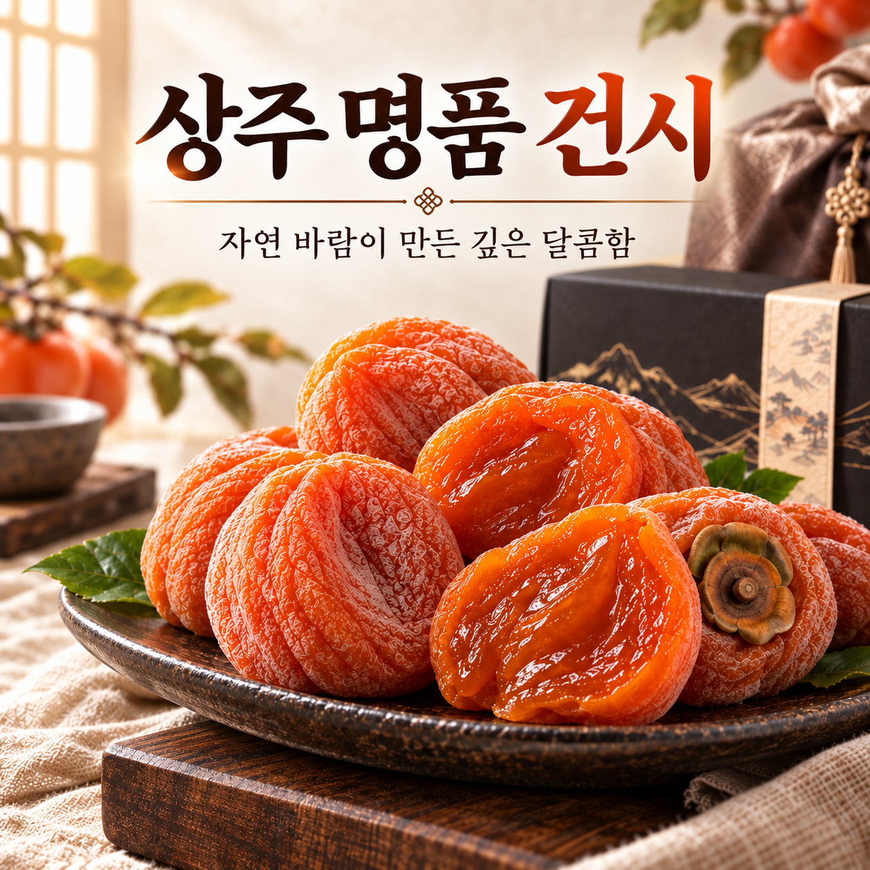 쫄깃하고 달콤한 35Brix+ 전통 건시 곶감 선물세트 (18구/30구/40구)